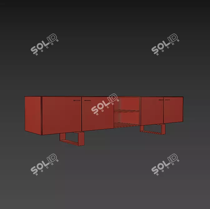 Stylish Sideboard for Corona Render 3D model image 4