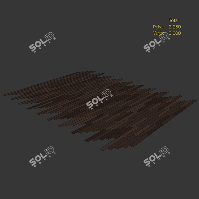 Brooklyn Firestop Oak Wood Floor 3D model image 4