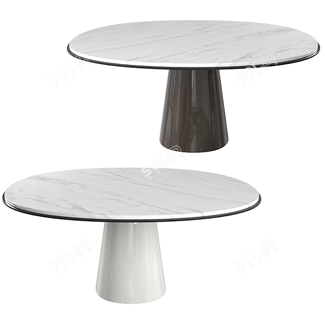 OWEN 170 Dining Table: Elegant Meridiani Design 3D model image 1