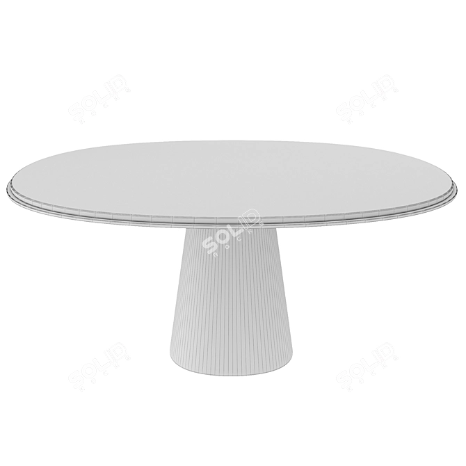 OWEN 170 Dining Table: Elegant Meridiani Design 3D model image 2