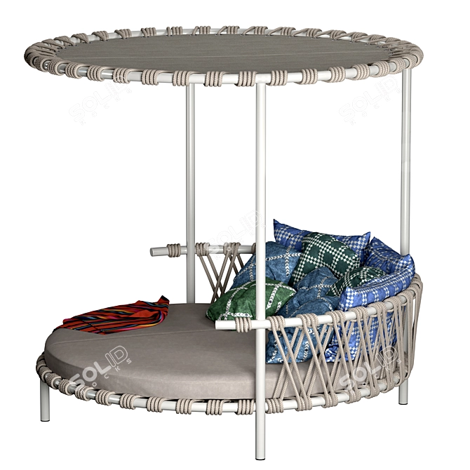 Trampoline Sofa: Relaxation Island for Outdoor Spaces 3D model image 3