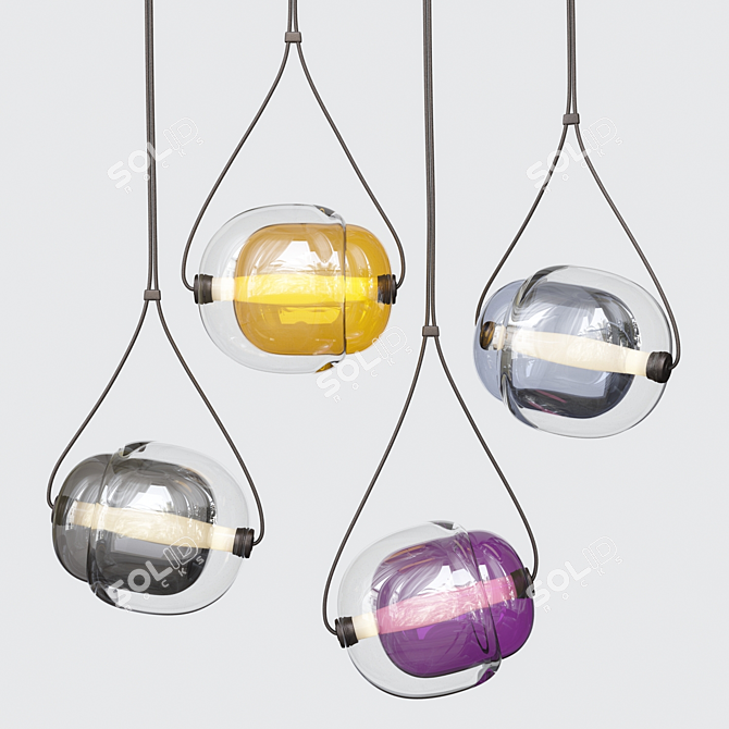 Capsula Pendant Light: Stunning Design & Soft Illumination 3D model image 1