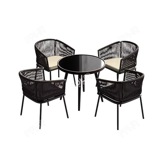 4union Dining Set: Elegant and Functional 3D model image 1