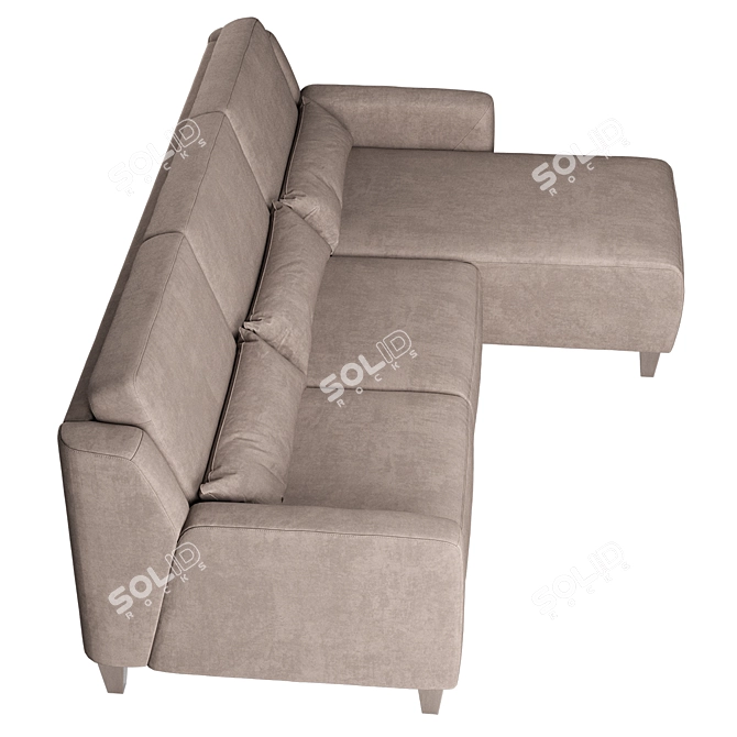 Elegant Comfort: Cabo Sofa 3D model image 4
