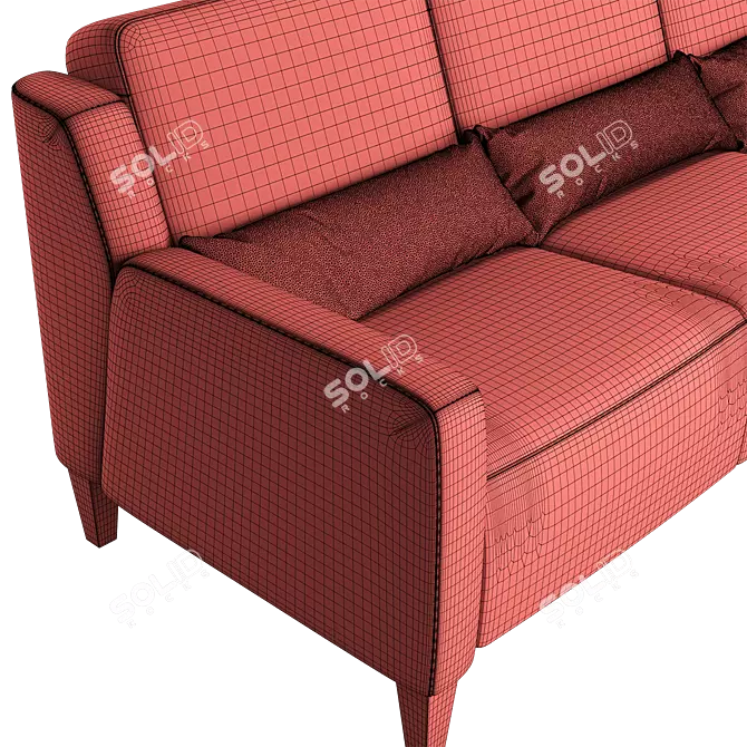 Elegant Comfort: Cabo Sofa 3D model image 5