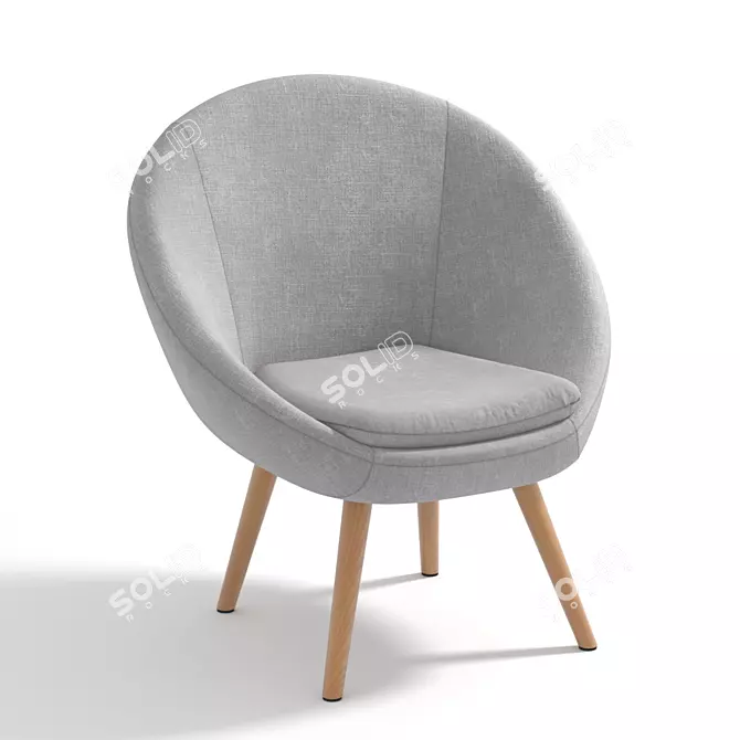 Jimi Ball Chair: Ergonomic Compact Design 3D model image 1