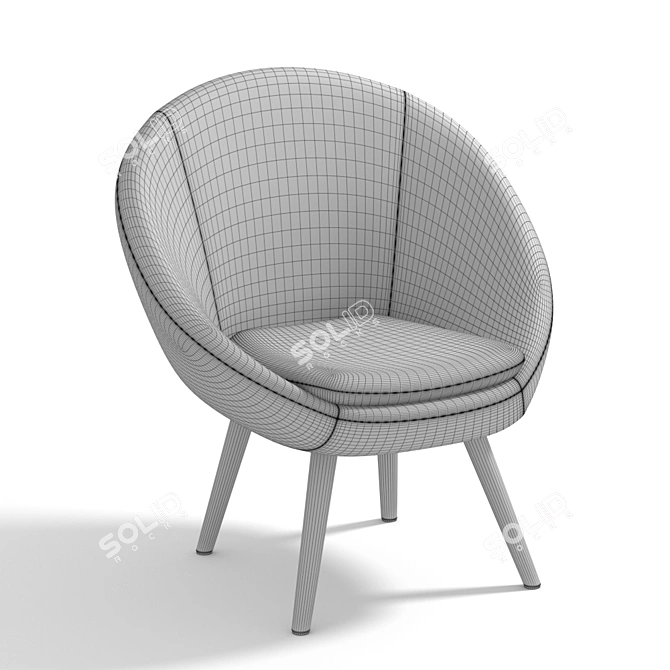 Jimi Ball Chair: Ergonomic Compact Design 3D model image 2