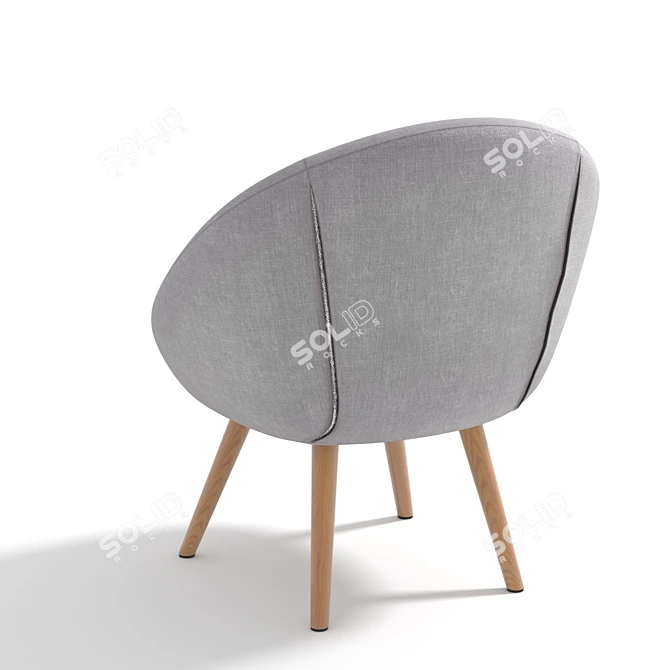 Jimi Ball Chair: Ergonomic Compact Design 3D model image 3