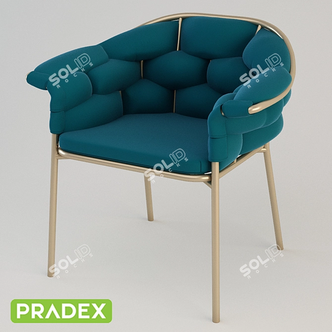 Pradex Eleanor Chair: Stylish Outdoor Seating 3D model image 2