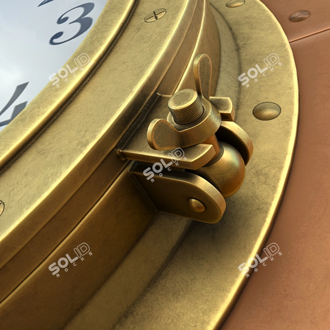 Modern Minimalist Wall Clock 3D model image 2