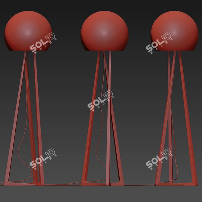 Sleek Floor Lamp: Modern & Versatile 3D model image 2