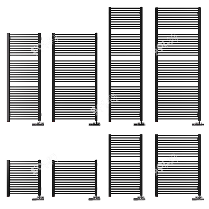 Sleek Terma MIKE ONE Towel Warmers 3D model image 1