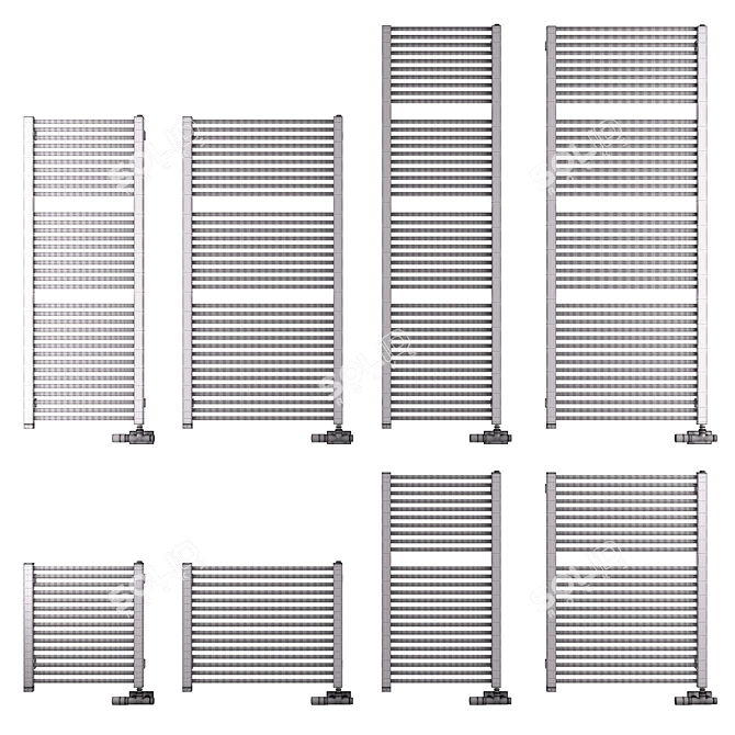 Sleek Terma MIKE ONE Towel Warmers 3D model image 2