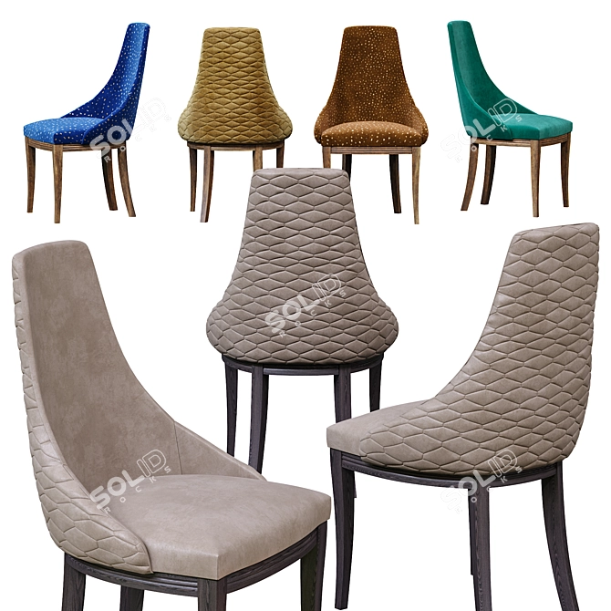 Taranko Aspen Chair: Crafted Natural Beauty 3D model image 1