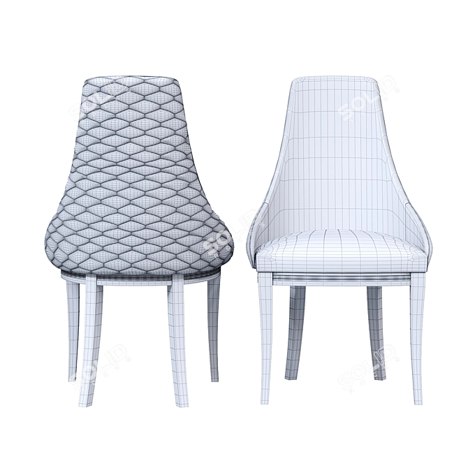 Taranko Aspen Chair: Crafted Natural Beauty 3D model image 4
