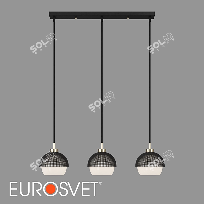 Antique Bronze Pendant Lamp 3D model image 1