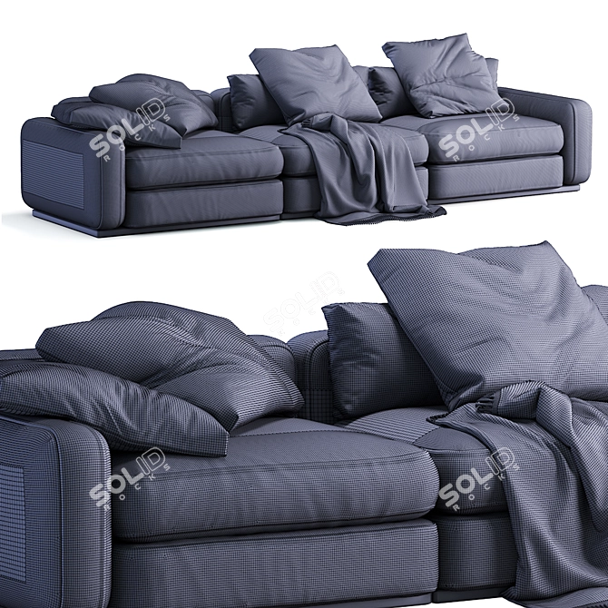 Elegant Flexform Beauty Sofa 3D model image 4