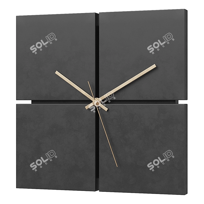 Modern Wall Clock: Sleek Design 3D model image 3