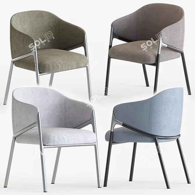 Hammer: Stylish Seating Solution 3D model image 1