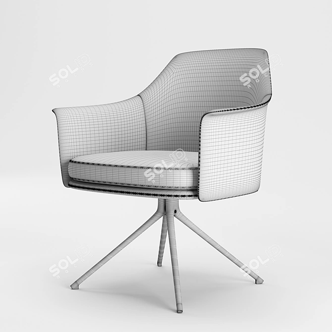 Poliform Stanford Bridge Chair: Sleek and Stylish Seating 3D model image 2