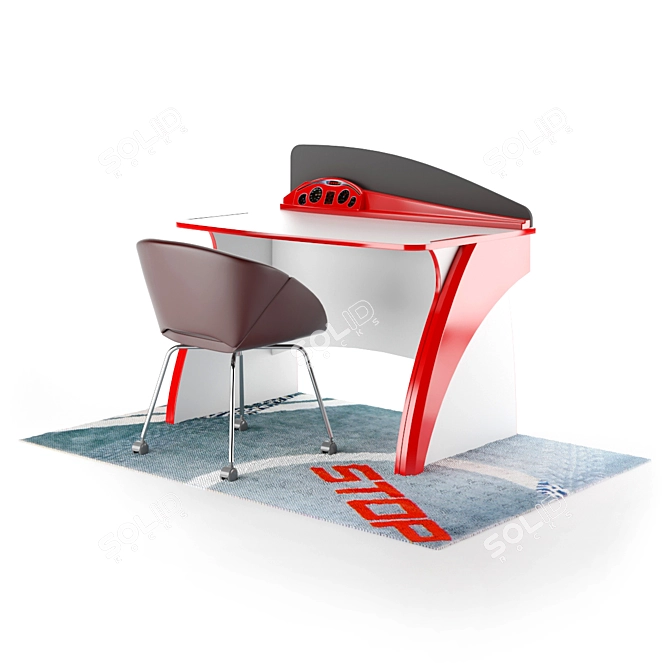 Stylish Bi-Turbo Furniture Set 3D model image 1