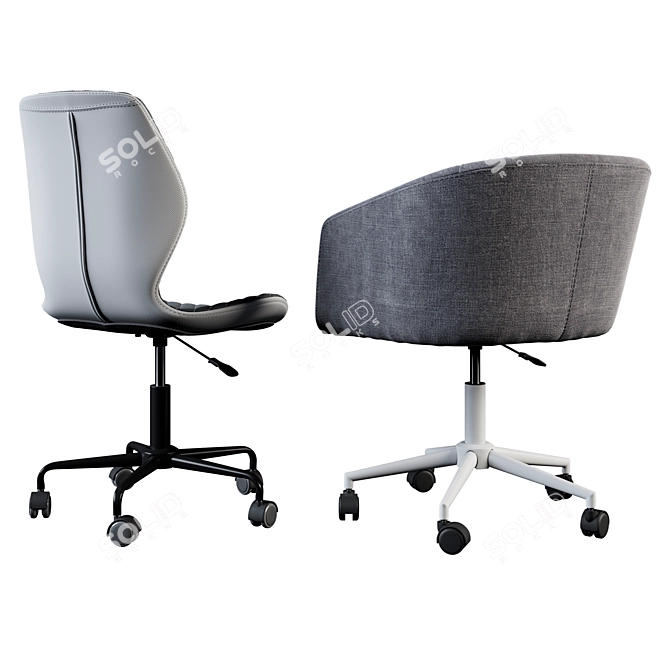 Halmar Uber Riso | Stylish Office Chair 3D model image 2