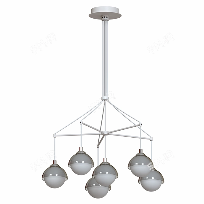 Modern Industrial Loft Pendant Lamp 3D model image 1