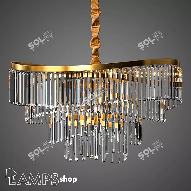 Toronto Chandelier - Elegant Lighting Fixture 3D model image 1