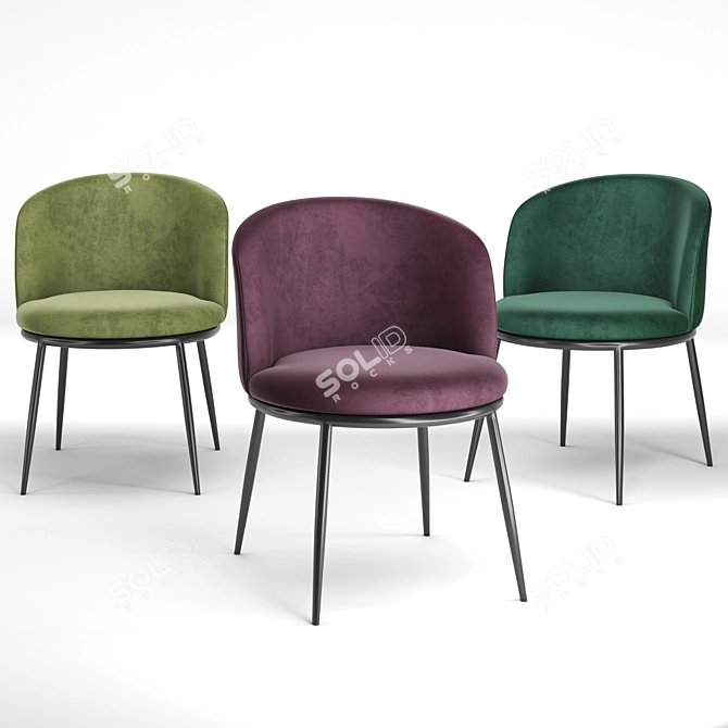 Elegant Eichholtz Chair Set - Impressive Design & Versatile Color Options 3D model image 3