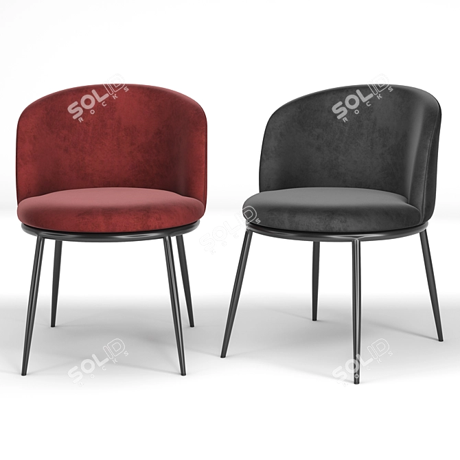 Elegant Eichholtz Chair Set - Impressive Design & Versatile Color Options 3D model image 4