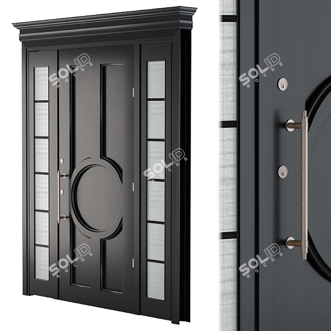 NeoClassic: Timeless Elegance for Your Entrance 3D model image 2