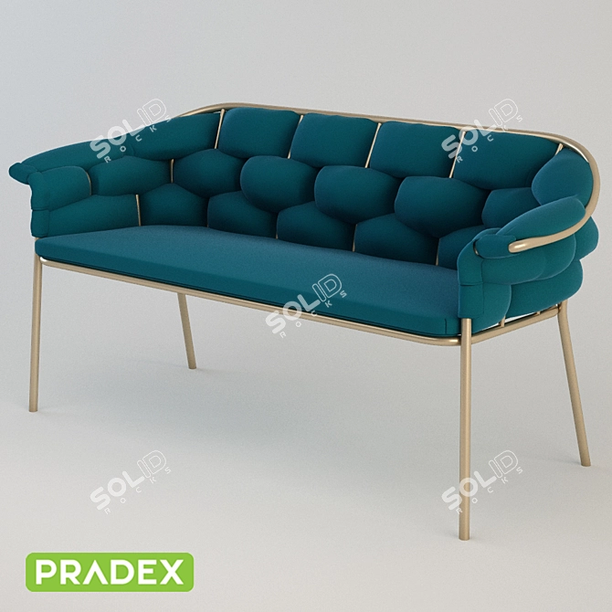 Elegant OM Sofa: Eleanor by PRADEX 3D model image 1