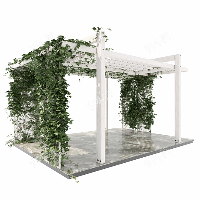 Versatile Pergola 3D Model 3D model image 2