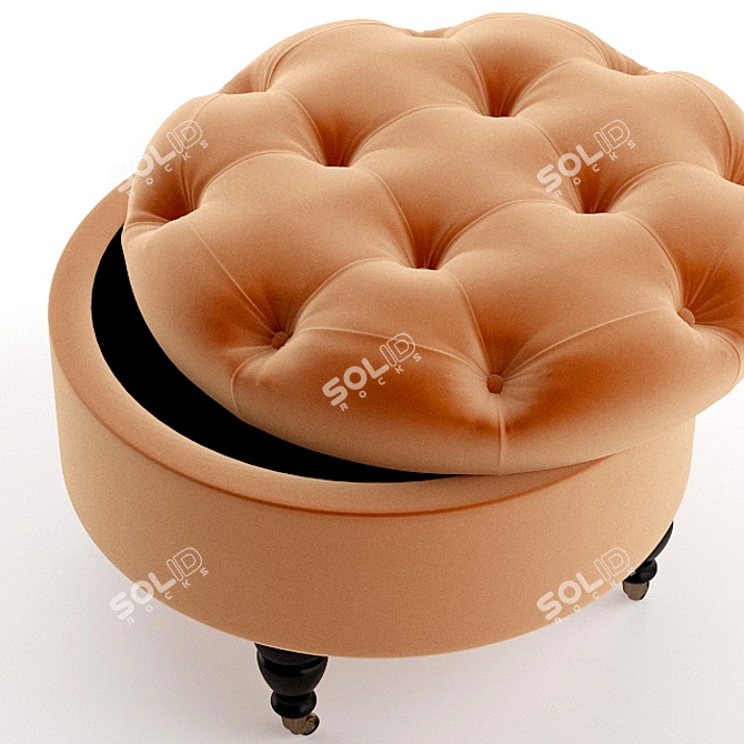 Stylish Storage Pouf: Meggi 3D model image 3