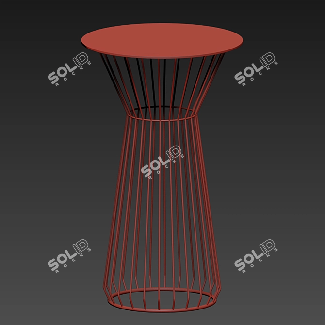 Flood Modern Bar Stool Set 3D model image 3