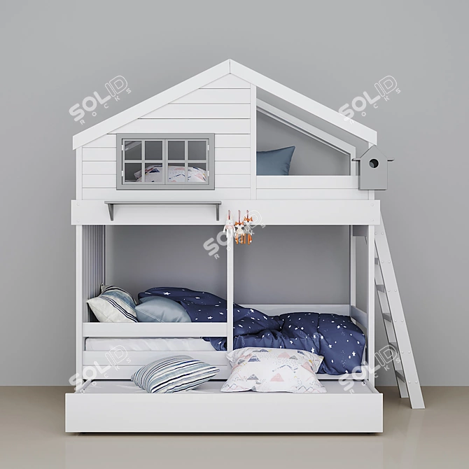 Cozy Nest Bed-House, FM "BukVud 3D model image 1