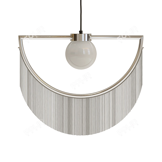 WINK Houtique Pendant Lights - Stylish Textile & Metal Finishes 3D model image 5