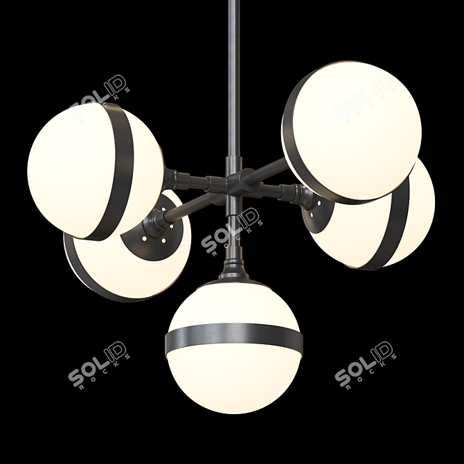 GIRA 5 Glass Reel Lampatic 3D model image 2