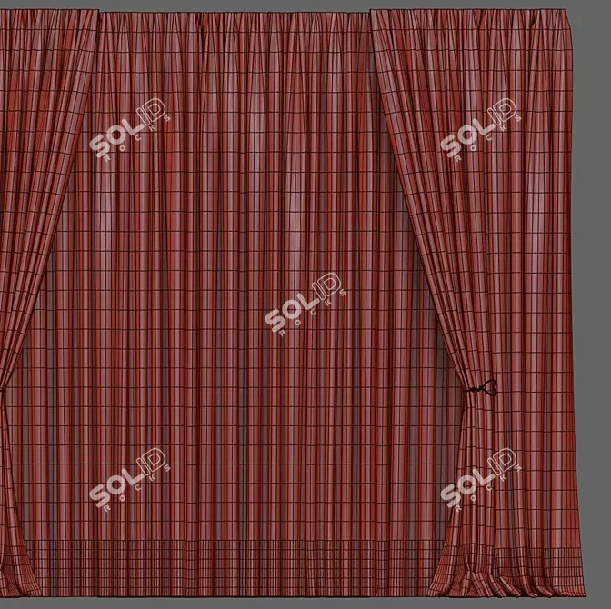 Elegant Drapery 588 3D model image 5