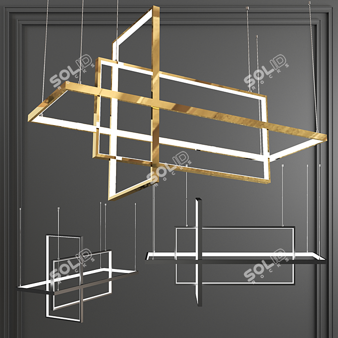 Elegant Tilan Pendant Light 3D model image 1