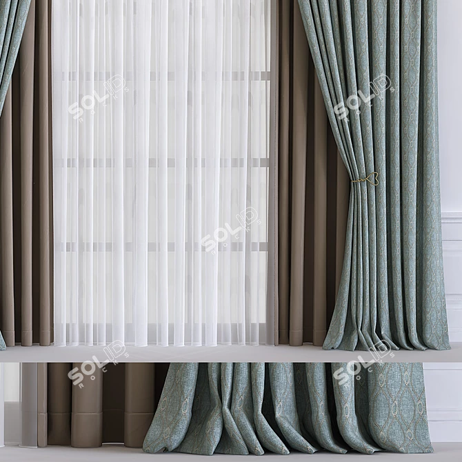 Revamped and Retopologized Curtain 3D model image 3