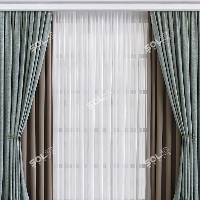 Revamped and Retopologized Curtain 3D model image 4