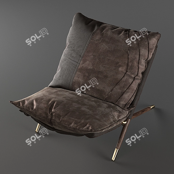 Amir Sayyadi Armchair: Sleek Design and Ultimate Comfort 3D model image 2