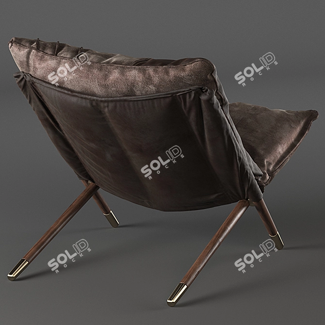 Amir Sayyadi Armchair: Sleek Design and Ultimate Comfort 3D model image 3