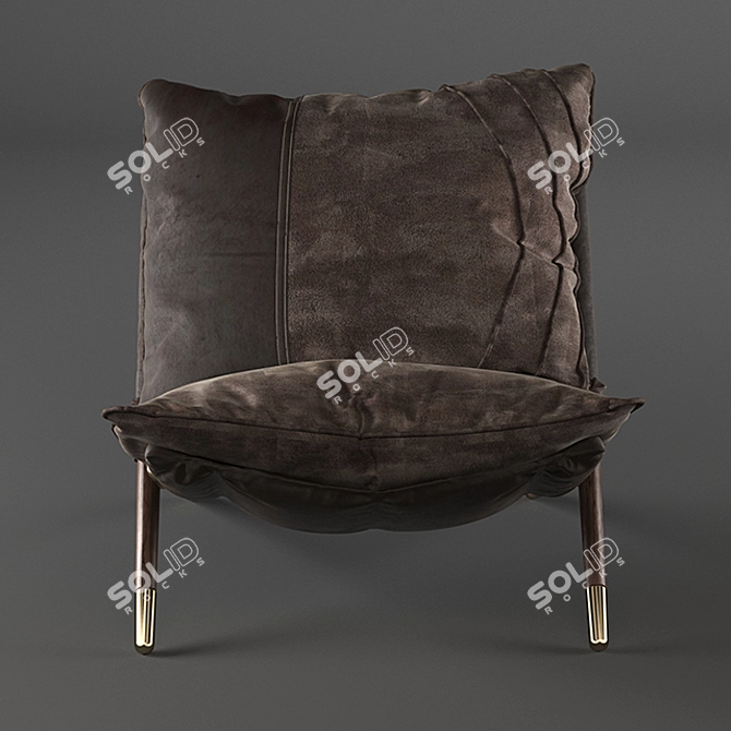 Amir Sayyadi Armchair: Sleek Design and Ultimate Comfort 3D model image 4