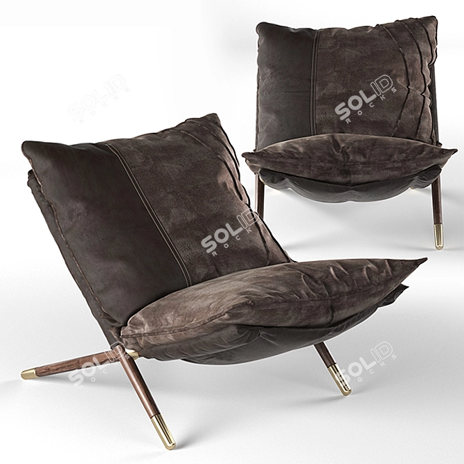 Amir Sayyadi Armchair: Sleek Design and Ultimate Comfort 3D model image 6