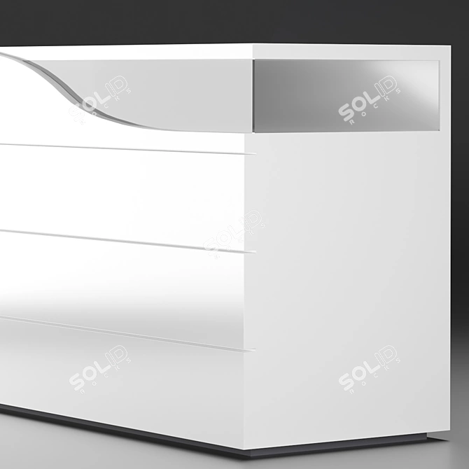 Reflex Segno Wide Chest of Drawers 3D model image 7