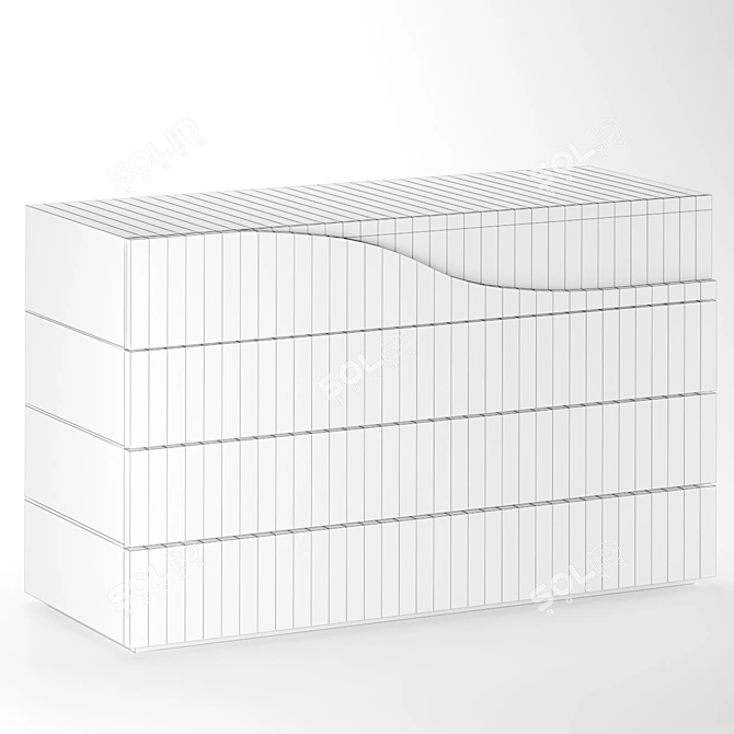 Reflex Segno Wide Chest of Drawers 3D model image 8