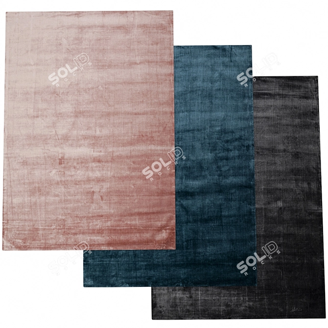 Kare Design Cozy Carpets: Ocean, Girly, Rocky 3D model image 1