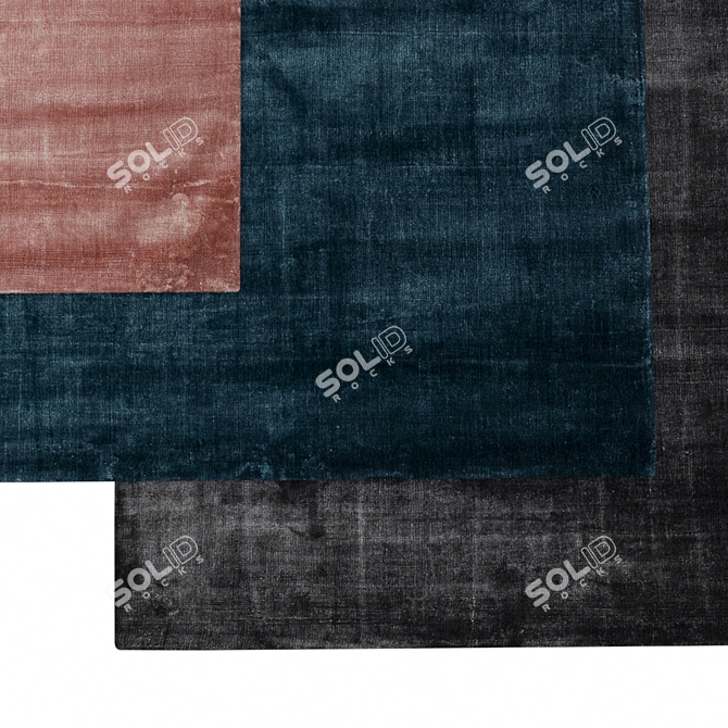 Kare Design Cozy Carpets: Ocean, Girly, Rocky 3D model image 2